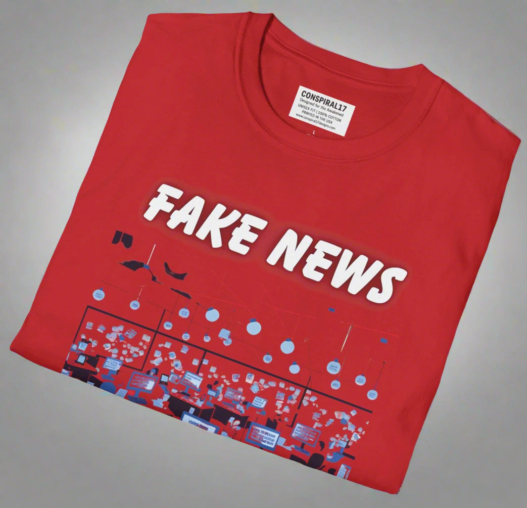 Conspi17Vibe Premium Tee - "Fake News Real Lies"