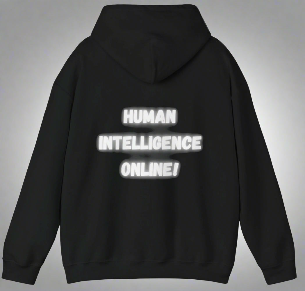 Consp17Vibe Premium Hoodie - "Algorithm Rejected human intelligence online"