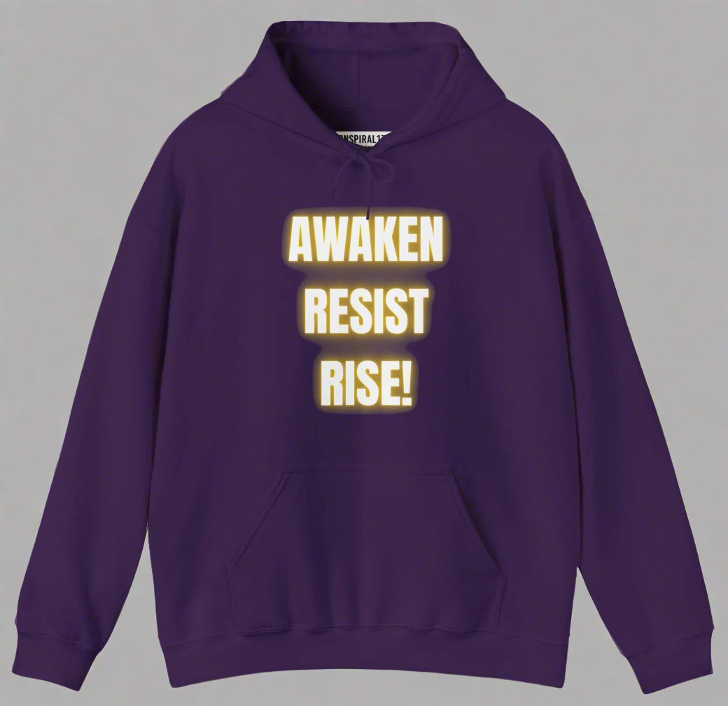 Conspi17Vibe Premium Hoodie - "AWAKEN RESIST RISE"