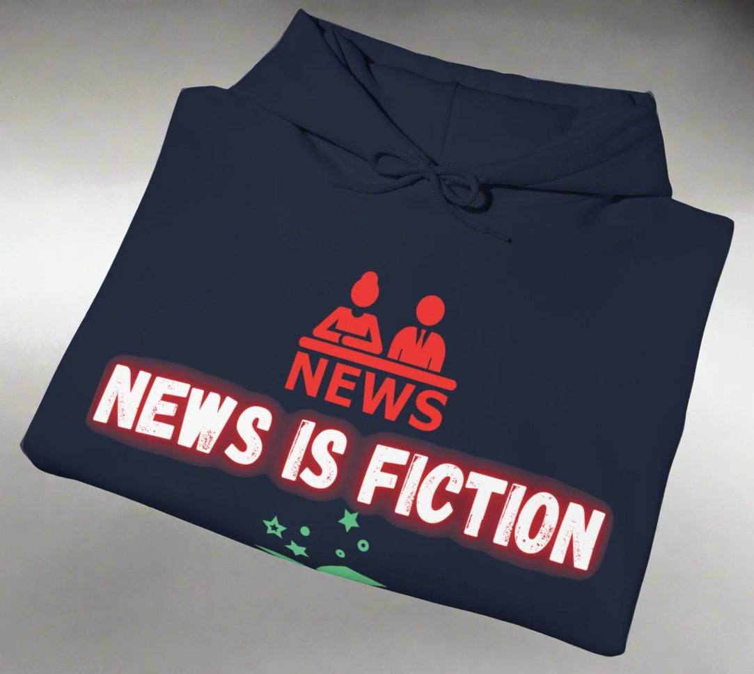 Conspi17Vibe Premium Hoodie - "News is Fiction Truth is Outside"