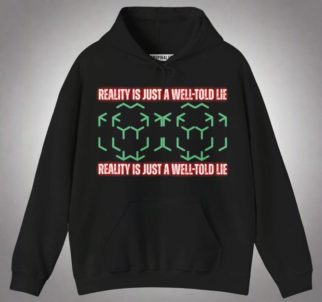Conspi17Vibe Premium Hoodie - "Reality is Just a Well-Told Lie"