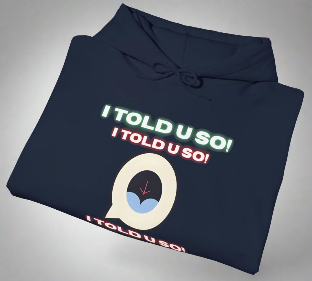 Conspi17Vibe Premium Hoodie - "I Told u so"