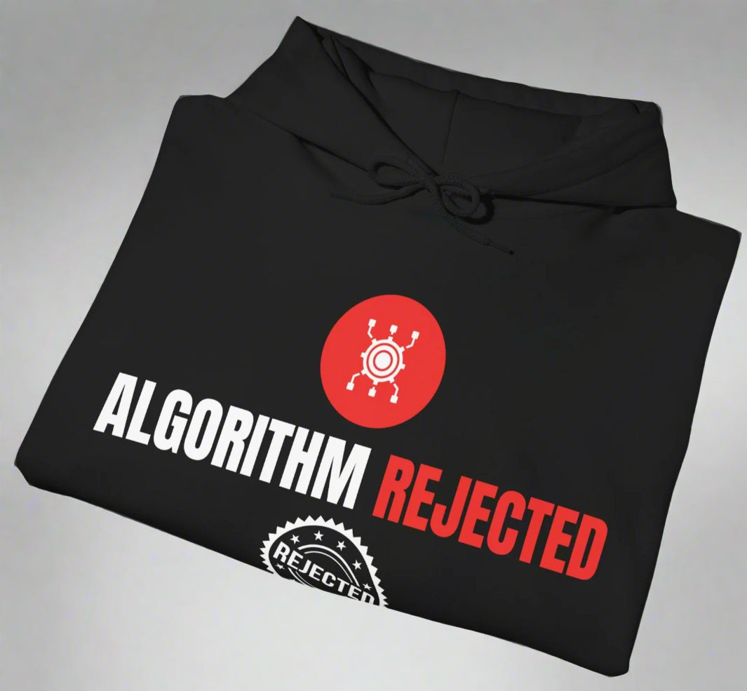 Consp17Vibe Premium Hoodie - "Algorithm Rejected human intelligence online"