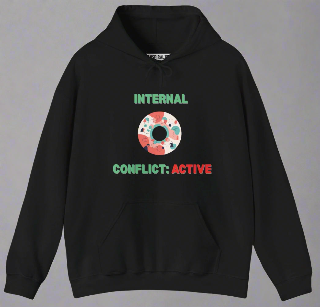 Conspi17Vibe Premium Hoodie - "Internal Conflict Active"