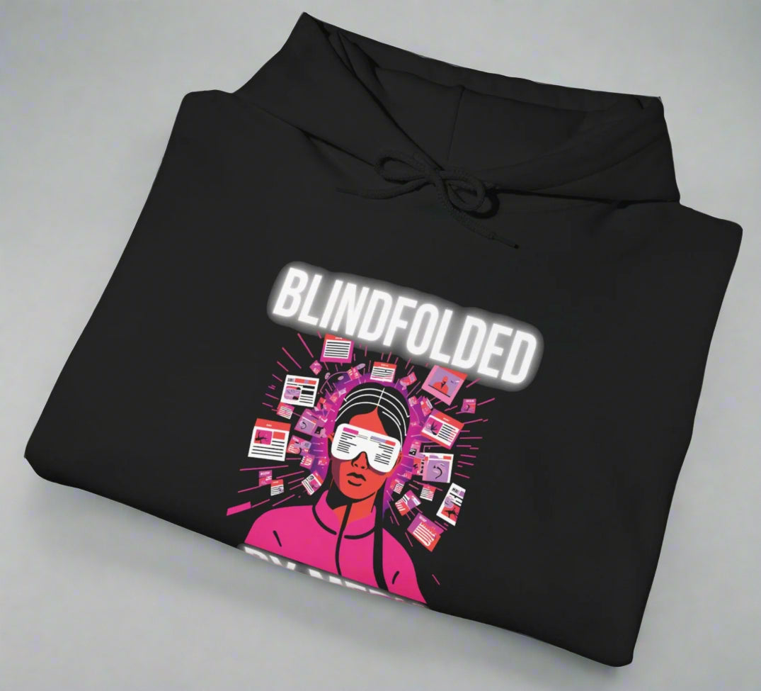 Conspi17Vibe Premium Hoodie -"BLINDFOLDED BY MEDIA EYES WIDE OPEN"