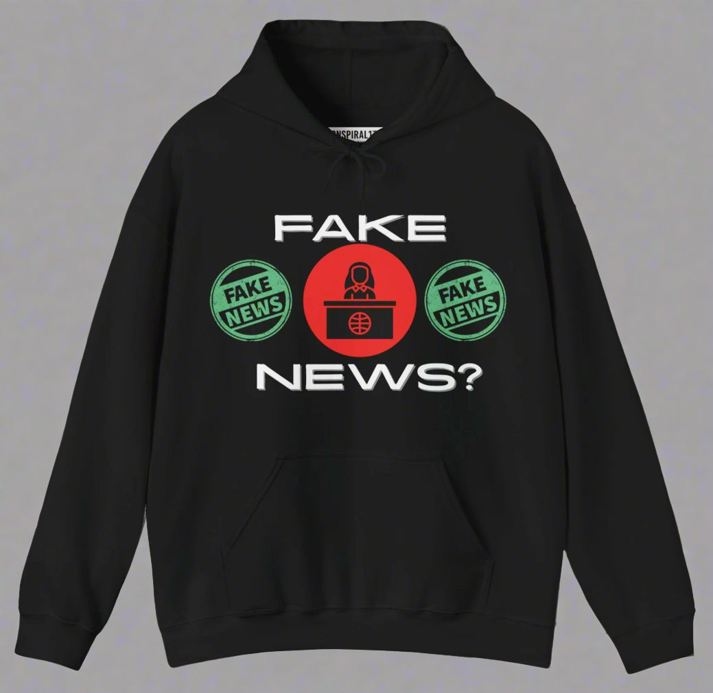 Conspi17Vibe Premium Hoodie - "Fake News, I Don't Buy It"!