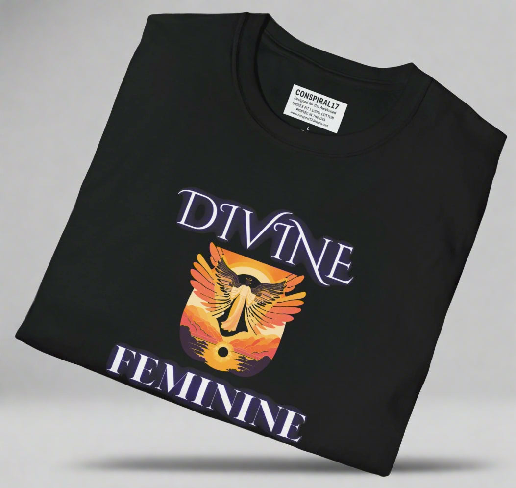 Conspi17Vibe Premium Tee - "Divine Feminine Rooted in Truth Guided by Light"
