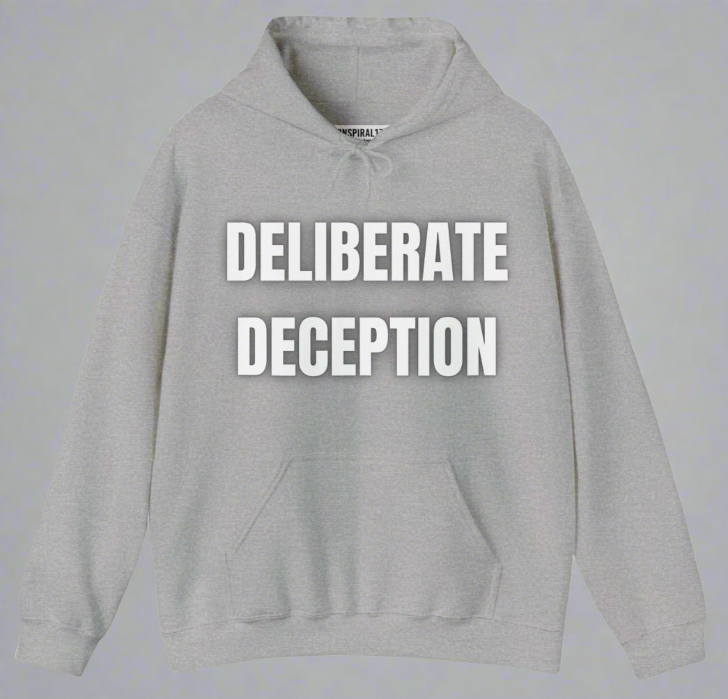 Conspi17Vibe Premium Hoodie - "DELIBERATE DECEPTION & DELIBERATE DEFIANCE"