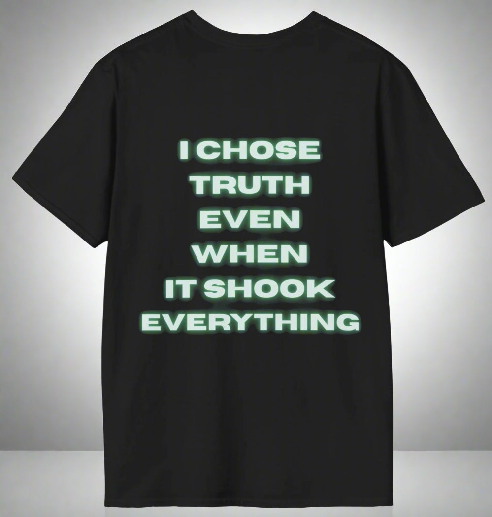 Conspi17Vibe Premium Tee - "Radically Awakened I Chose Truth Even When It Shook Everything"