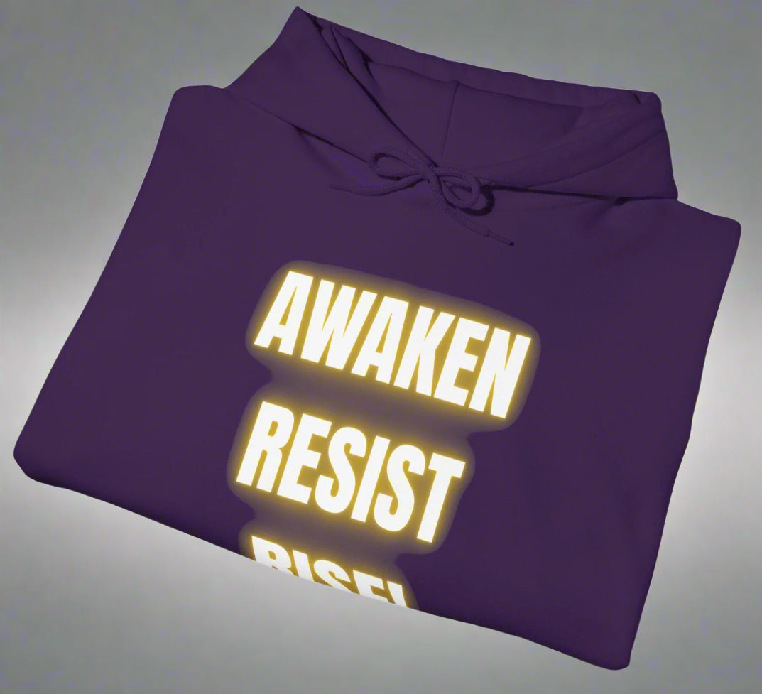 Conspi17Vibe Premium Hoodie - "AWAKEN RESIST RISE"