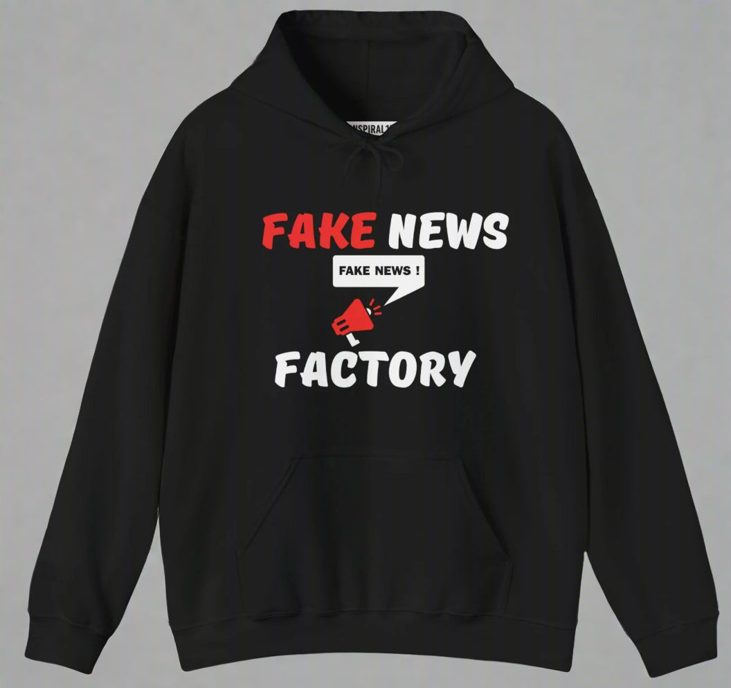 Conspi17Vibe Premium Hoodie - "Fake News Factory Cancel Your Subscription"