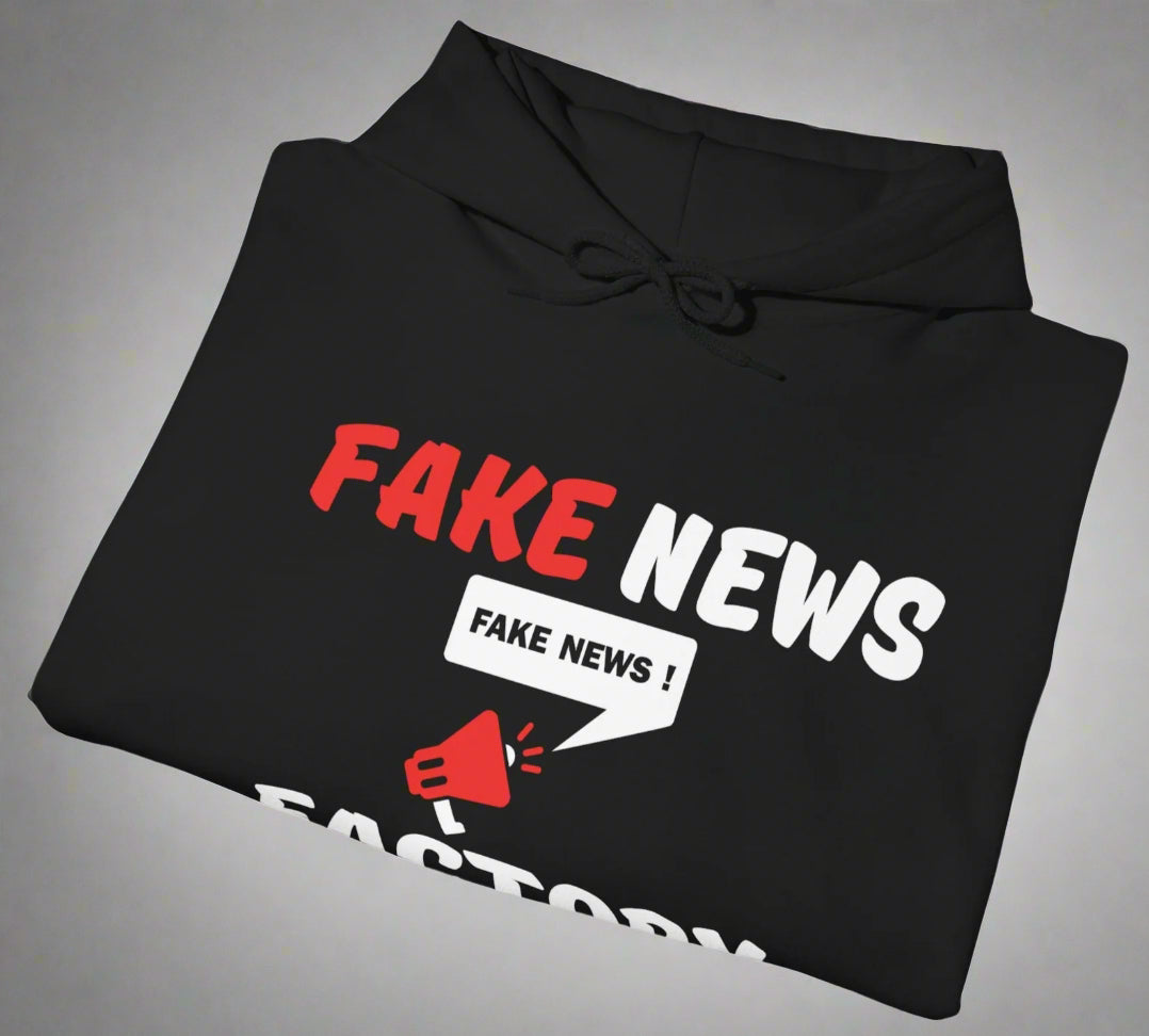 Conspi17Vibe Premium Hoodie - "Fake News Factory Cancel Your Subscription"