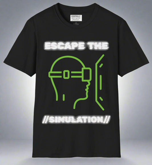 Conspi17Vibe Premium Tee - "ESCAPE THE SIMULATION"