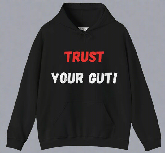 Conspi17Vibe Premium Hoodie - 'Trust your gut' Media is Illusion"