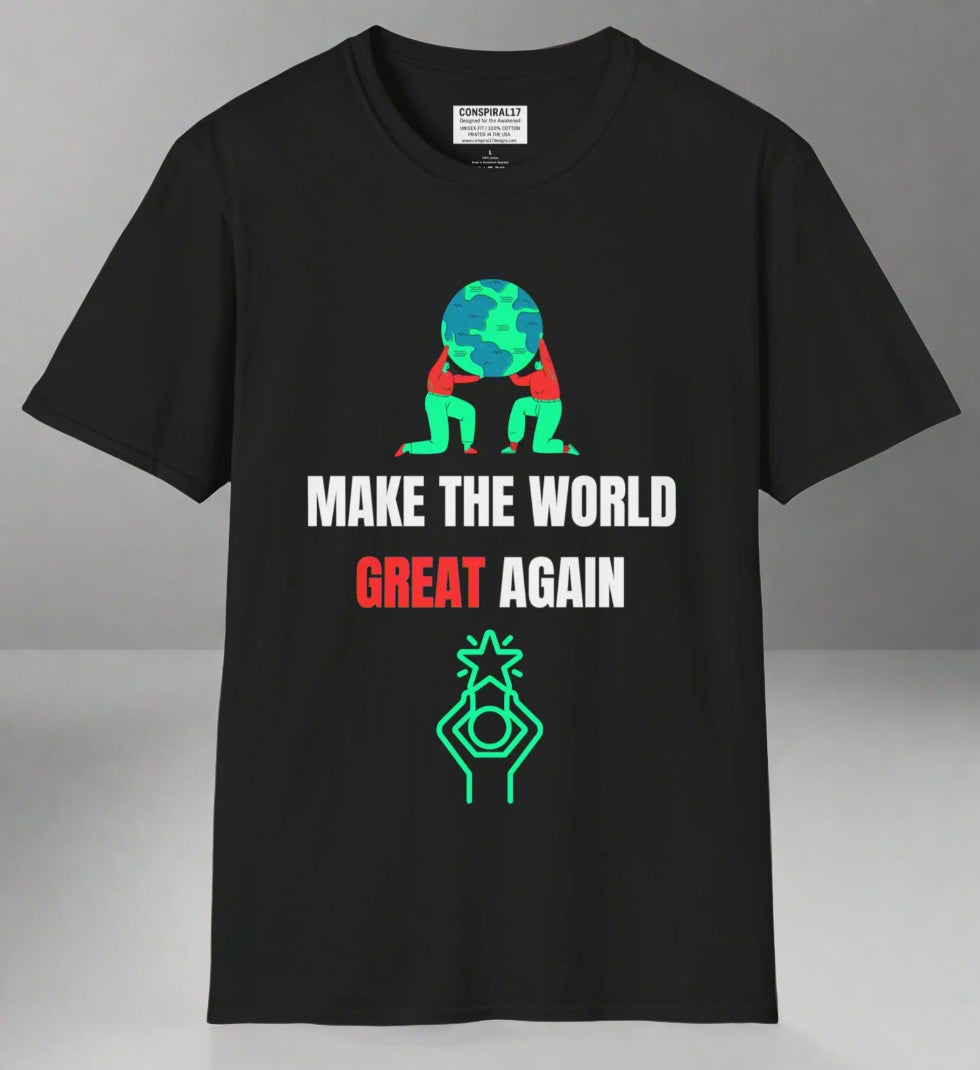 Conspi17Vibe Premium Tee - "Make the World Great Again, Unleash the Power of Change"