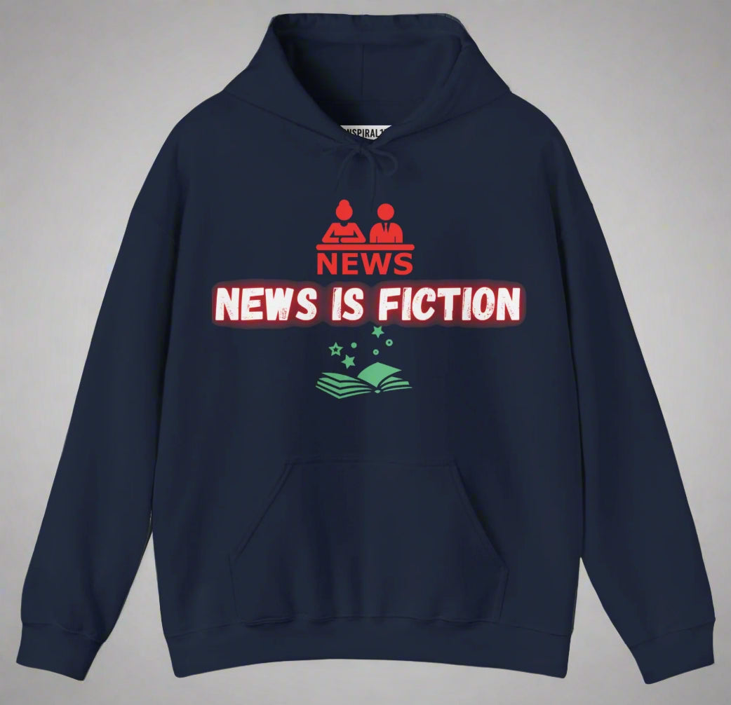 Conspi17Vibe Premium Hoodie - "News is Fiction Truth is Outside"