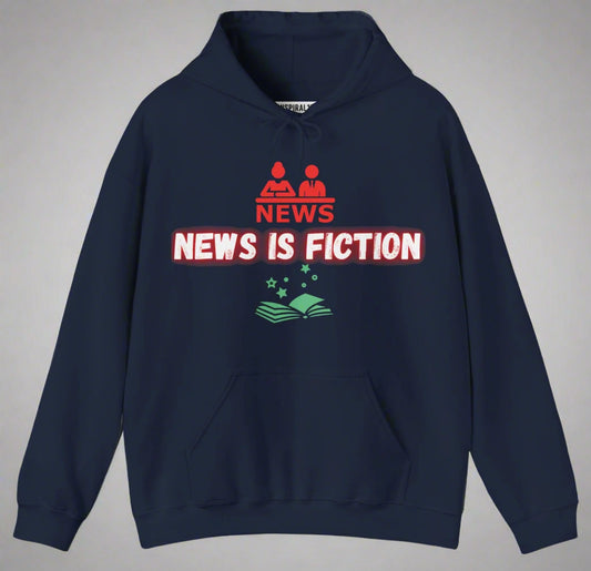 Conspi17Vibe Premium Hoodie - "News is Fiction Truth is Outside"