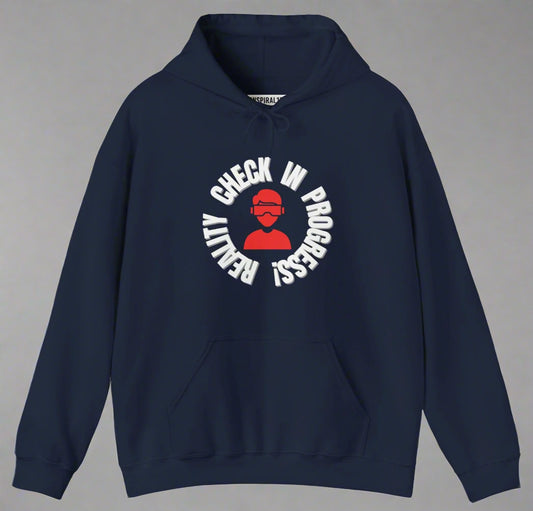 Conspi17Vibe Premium Hoodie - "Reality Check In Progress, Do Not Disturb"