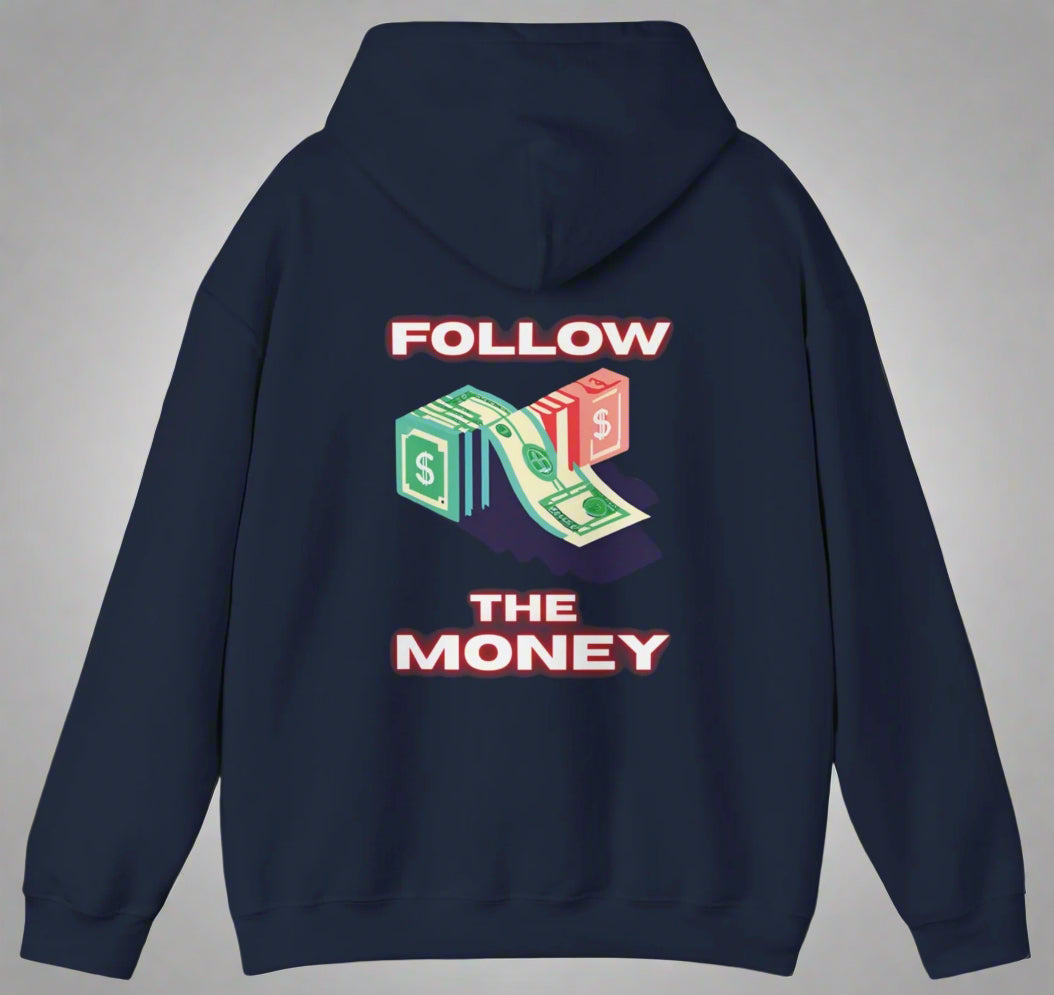 Conspi17Vibe Premium Hoodie - "Lies Cost Billions Follow The Money"'